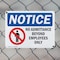 Signmission No Admittance Employees Only OSHA Notice Sign, Plastic, 10in W x 7in L, 2PK OS-2PACK-NS-P-710-L-15982 - alternate 5